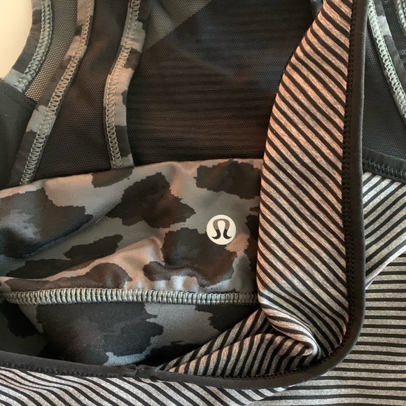 Lululemon pop strip echerry cheetah meshed up tank - Picture 10 of 10